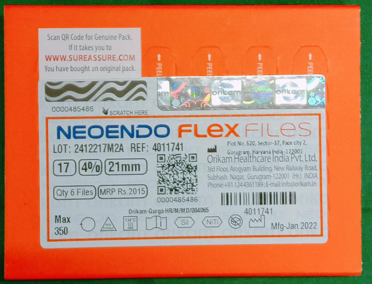 Neoendo Flex Files 17-4-21mm